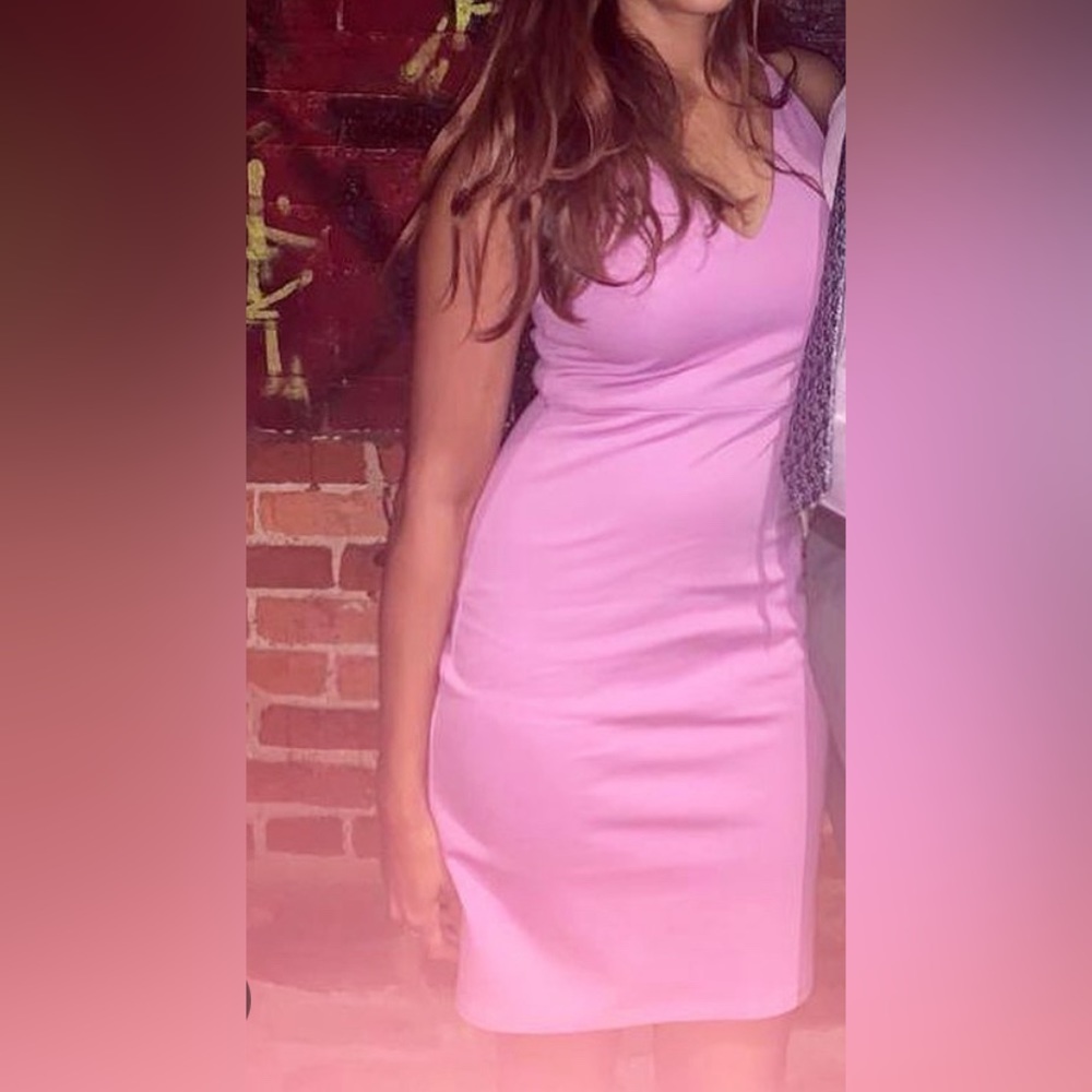 Pinkish purple mini dress